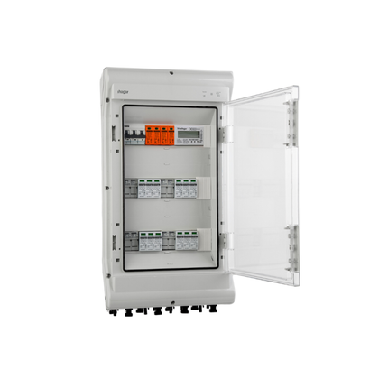 Hager Solar Anschlusskasten Photovotlaic mit MID-Stromzähler DC/AC 4-Strings 36-Module IP65 VDE 0%MwSt.