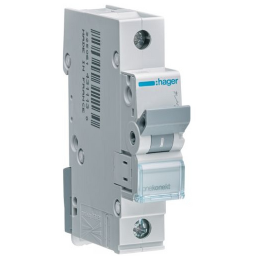 Hager MCN102E Leitungsschutzschalter, 1-polig, C2, 2 A