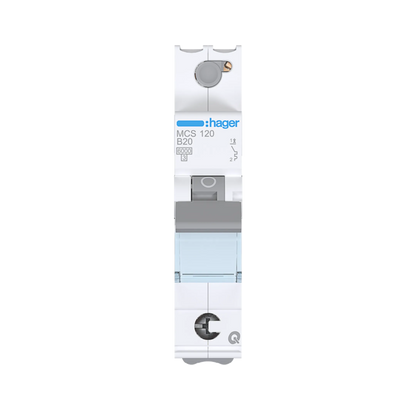 Hager MCS120 Leitungsschutzschalter 1-polig, C20, 6 kA, QuickConnect