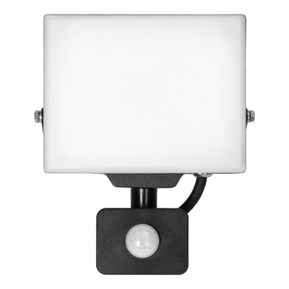 PORTO S LED 30W Fluter mit PIR-Bewegungssensor, 2400lm, IP44, 4000K, Aluminium + Polycarbonat