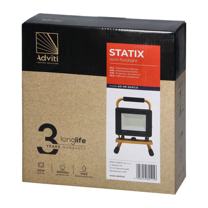 STATIX Stativ-Scheinwerfer, 50W, 4000lm, IP65, 6000K