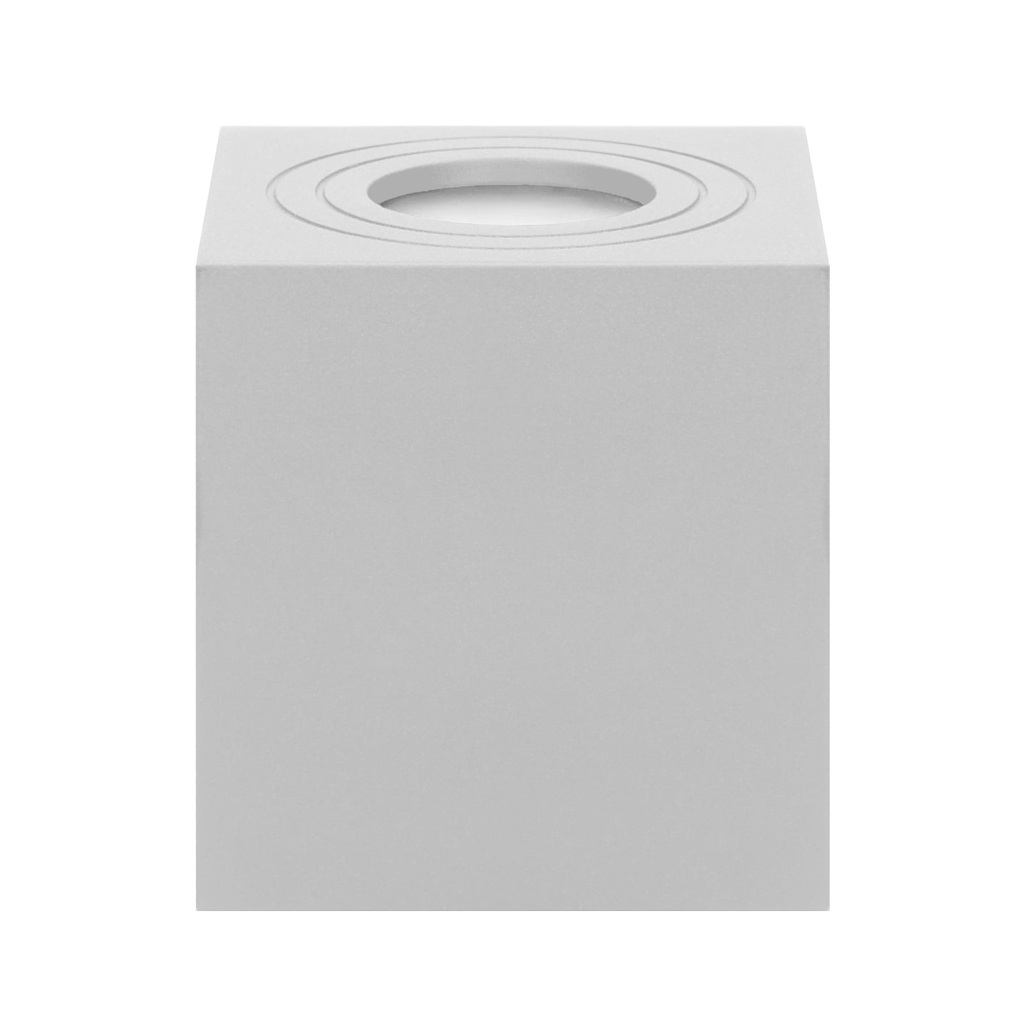 MEGY DLS GU10 Aufbau-Downlight max 50W, IP54, quadratisch, weiß, Aluminium