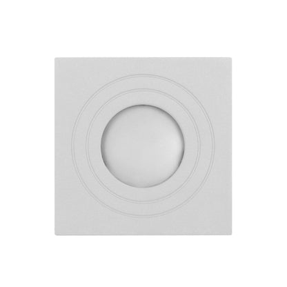 MEGY DLS GU10 Aufbau-Downlight max 50W, IP54, quadratisch, weiß, Aluminium