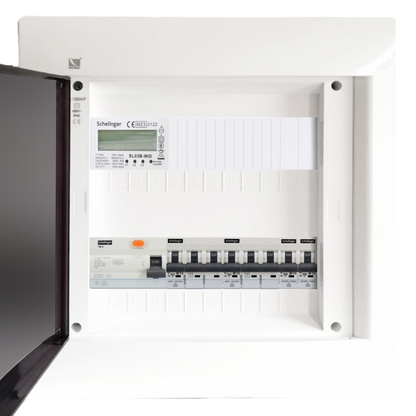 Sicherungskasten, 2,3,4,5 Reihig, Aufputz, Unterputz, Hohlwand, verdrahtet, VDE 1 x FI 40A/30mA + 2 x 3P LS B16 + 2 x 1P LS B16