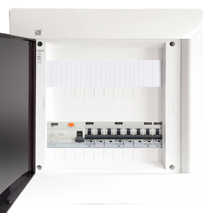 Sicherungskasten, 2,3,4,5 Reihig, Aufputz, Unterputz, Hohlwand, verdrahtet, VDE 1 x FI 40A/30mA + 2 x 3P LS B16 + 2 x 1P LS B16