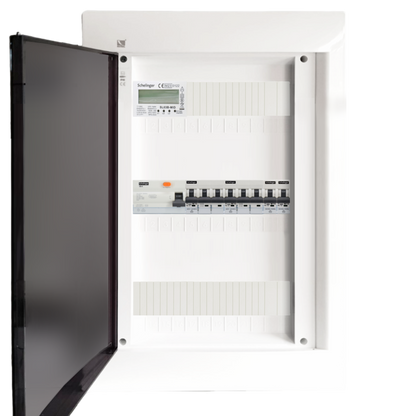 Sicherungskasten, 2,3,4,5 Reihig, Aufputz, Unterputz, Hohlwand, verdrahtet, VDE 1 x FI 40A/30mA + 2 x 3P LS B16 + 2 x 1P LS B16