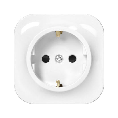 Aufputz Einzelsteckdose ToDo 2P+Z Schuko IP20, weiß