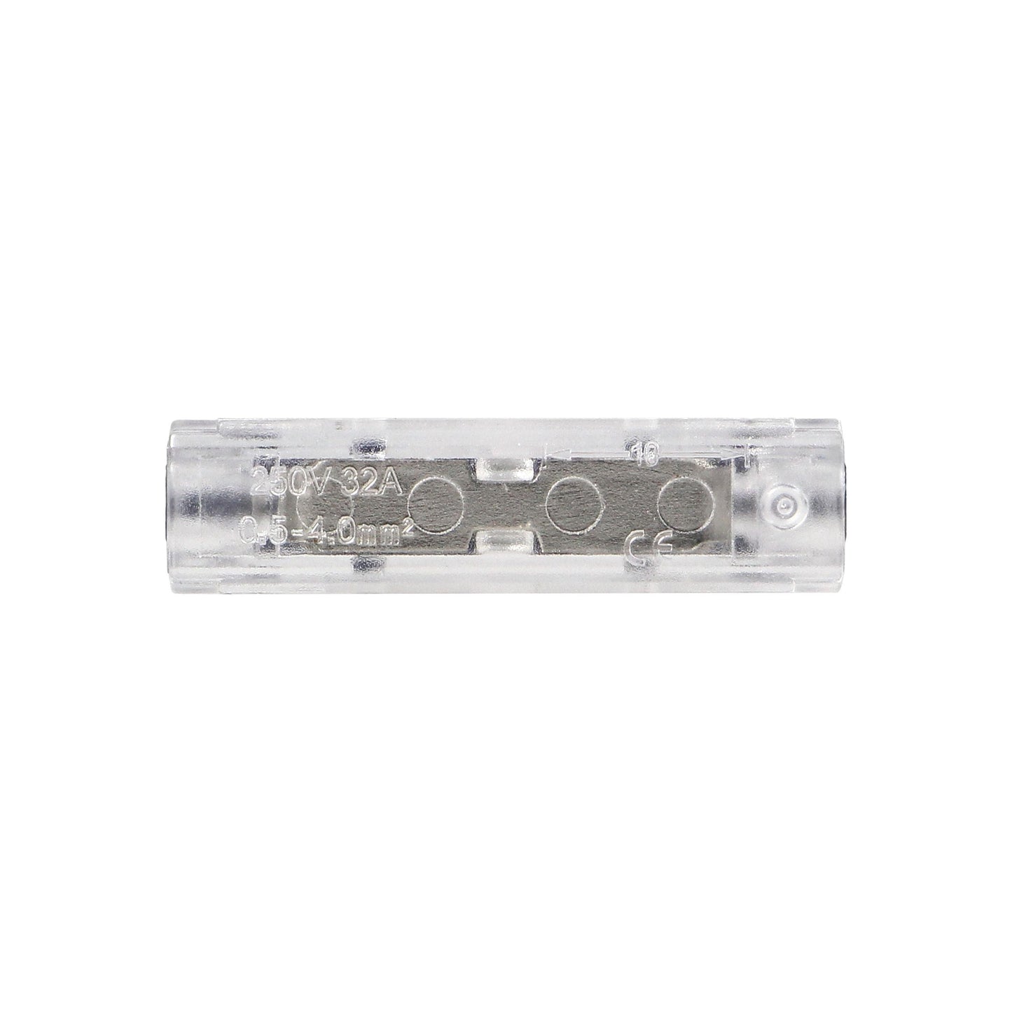 1-Draht-Klemmverbinder, doppelseitig; für beliebige 0,75-4mm²-Drähte; IEC 250V/32A; 100 Stück.