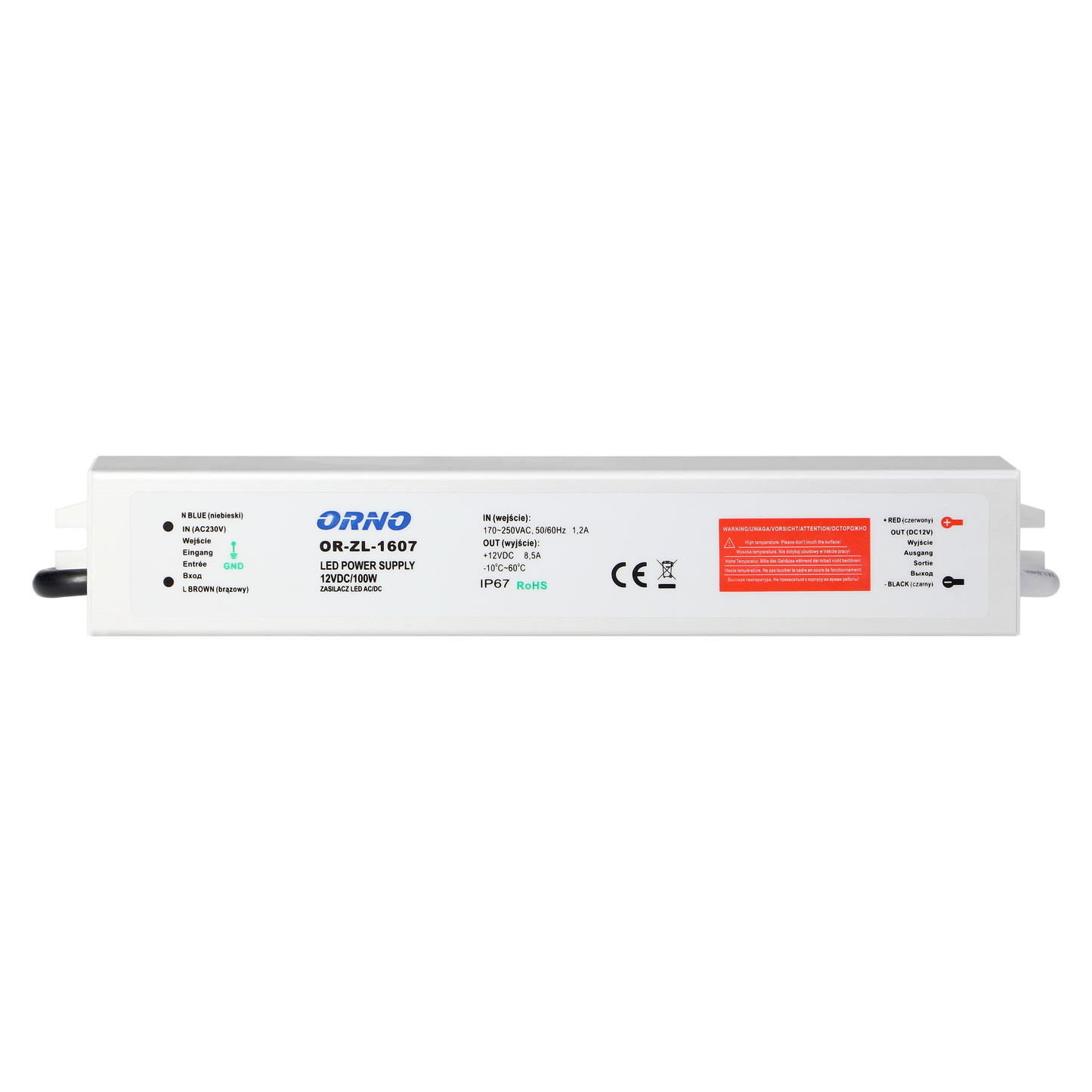 Netzteil für LED AC/DC LED 12V, 100W, IP67
