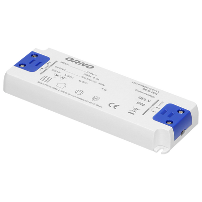 Flaches Netzteil für LED 12VDC 30W, IP20, Höhe 18mm