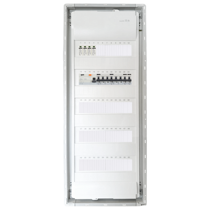 Sicherungskasten, 2,3,4,5 Reihig, Aufputz, Unterputz, Hohlwand, verdrahtet, VDE 1 x FI 40A/30mA + 2 x 3P LS B16 + 2 x 1P LS B16