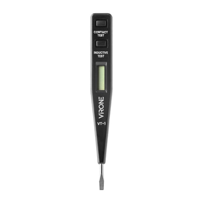 5-in-1 elektronischer Spannungsprüfer, Anwesenheitsprüfung, Messung, Induktion, Durchgang, DC-Polarität, schwarz