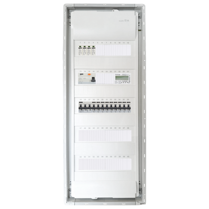 Sicherungskasten, 2,3,4,5 Reihig, Aufputz, Unterputz, Hohlwand, verdrahtet, VDE 1 x FI 40A/30mA + 1 x 3P LS B32  + 9 x 1P LS B16