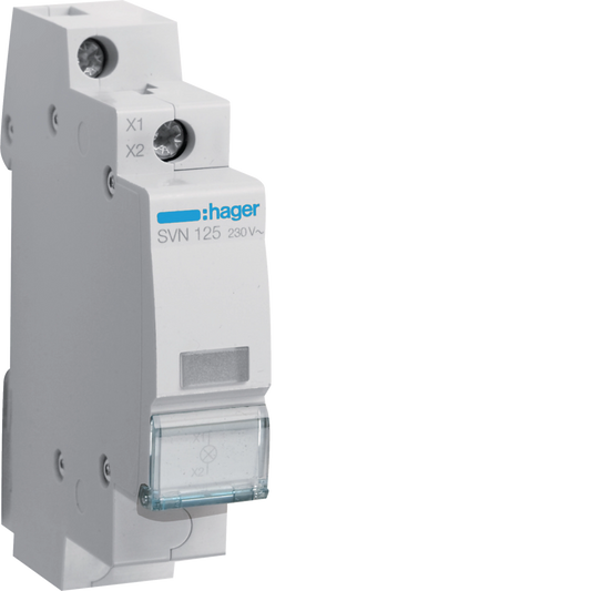 Hager SVN125 LED-Leuchtmelder, klar, 230 V AC