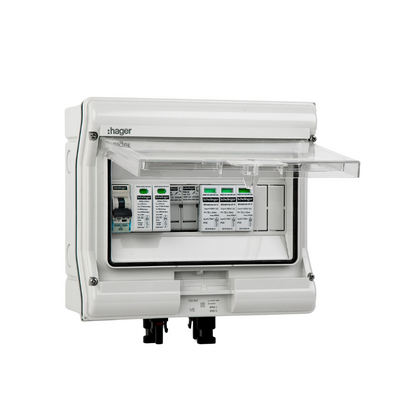 Hager Solar Anschlusskasten Photovotlaic DC/AC 1-String 10-Module IP65 VDE