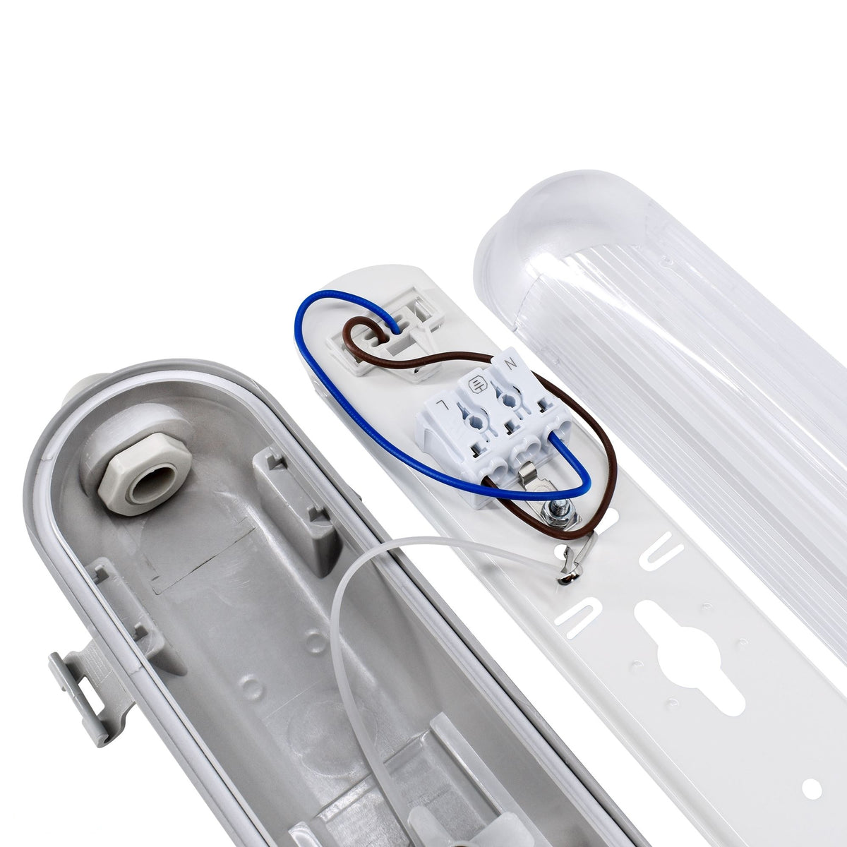 Bemko Feuchtraumleuchte für 1× T8-LED 60 cm IP65 C11-OHT-060-1KP – Ansicht 3