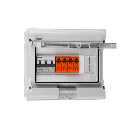 Hager Solar Anschlusskasten AC – Typ 2, 10 Module, IP65, VDE