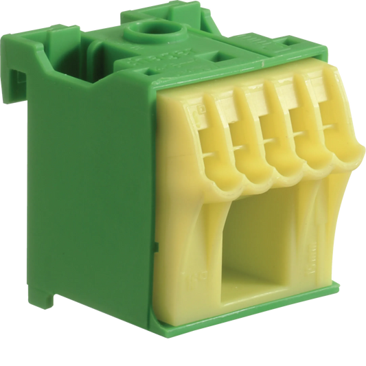 Hager KN06E QuickConnect-PE-Klemme mit 6 Klemmstellen