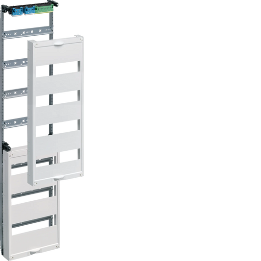 Hager UW71U Einbausatz, univ. FW, mit Hutschienen, f. Feldvert. UP 7 reihig, 1050 × 250mm, QuickConnect