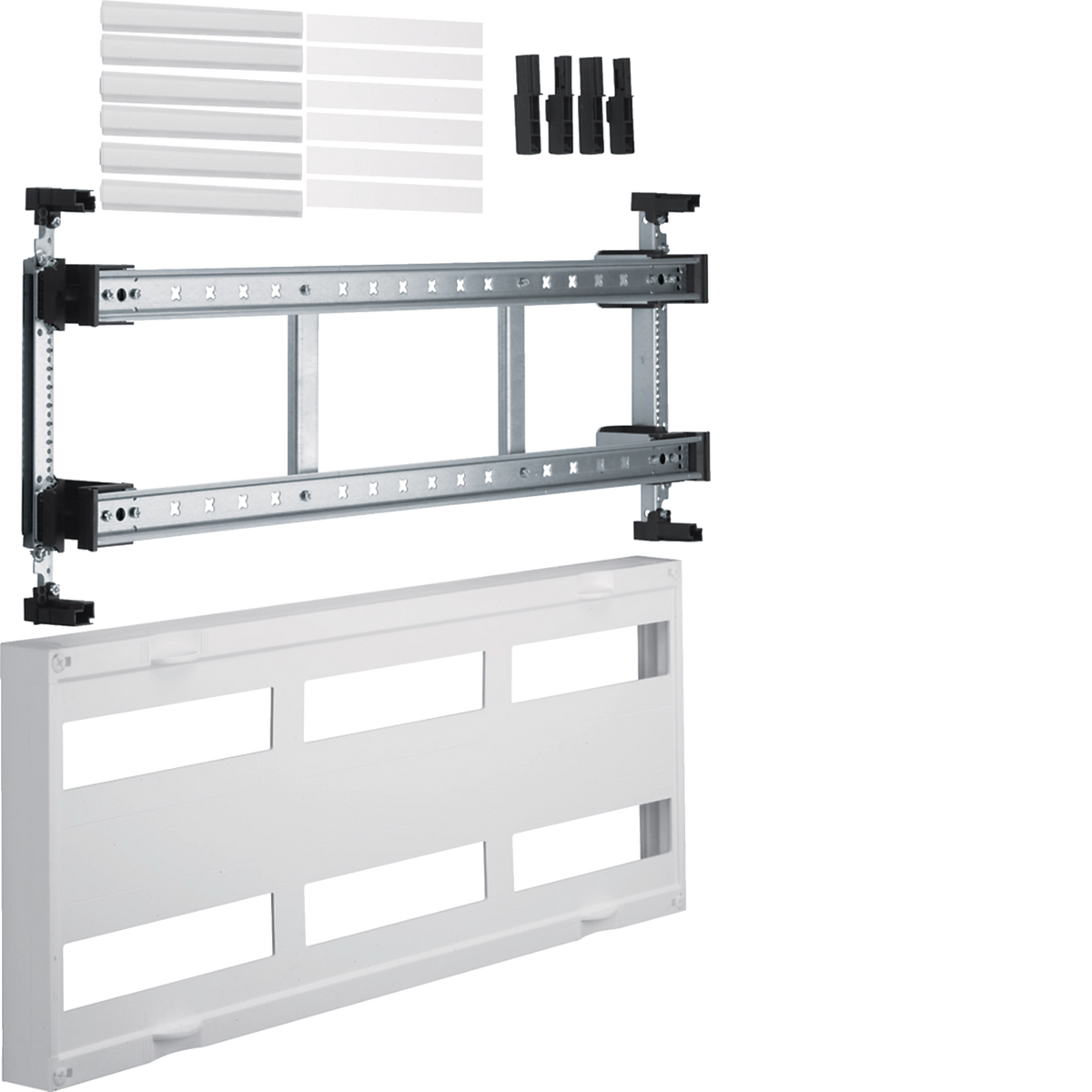 Hager UD23B1 Baustein, universN, 300 × 750mm, für Reiheneinbaugeräte waagerecht, 6 × 12 PLE