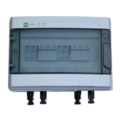 EP LUX Solar Anschlusskasten DC für 2 PV-Strings – 1000 V, Typ 2, 10 Module, IP65, 0 % MwSt.