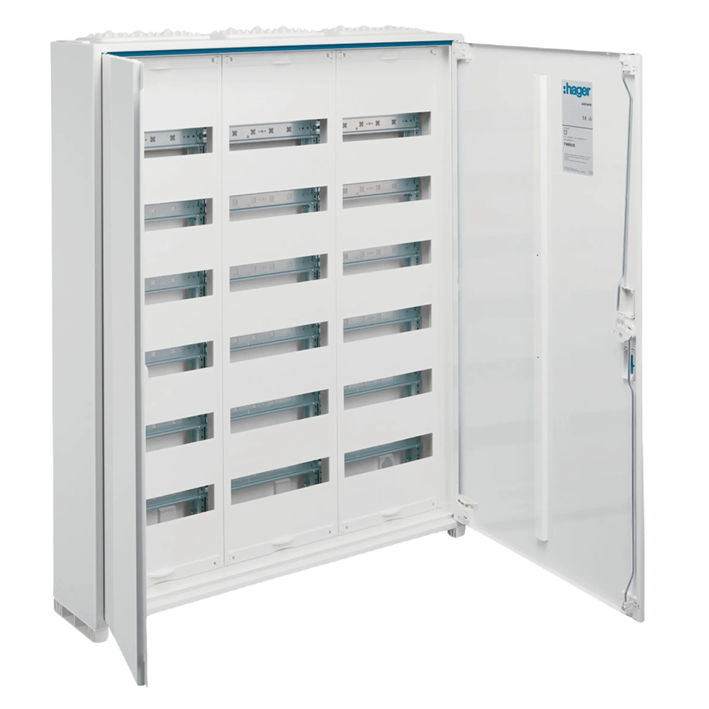 Hager FWB63S Feldverteiler univers, Aufputz, 950 × 800 × 161 mm, IP44, 216 PLE