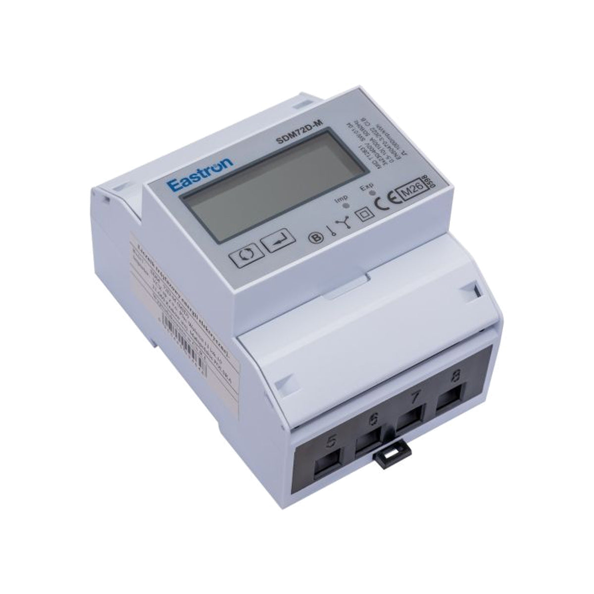 EASTRON Drehstromzähler SDM 72 DM MID, 230/400 V, 100 A, Modbus RTU – Ansicht 3