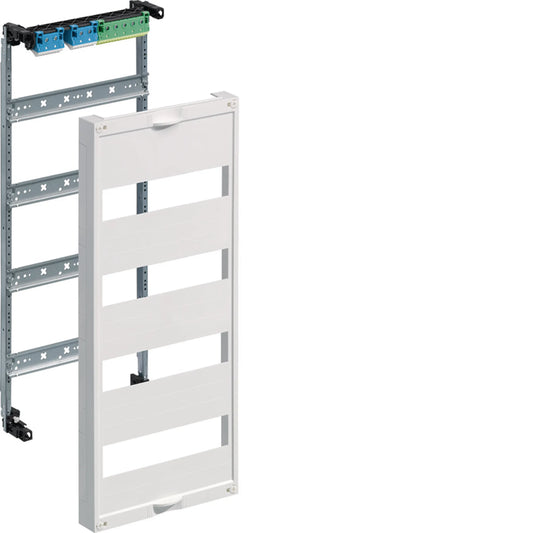 Hager UW41U Einbausatz, univers FW, mit Hutschienen, für Feldverteiler UP 4-reihig, 600 × 250mm, QuickConnect
