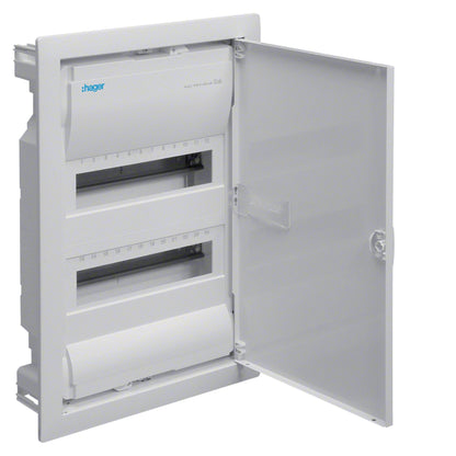 Hager VU24NC Kleinverteiler volta, Unterputz, 2x12 PLE, IP30, Schutzklasse II, Stahlblechtür