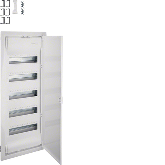 Hager VU60NE volta Kleinverteiler Unterputz, 5-reihig, 60 Module, Schutzklasse II, IP30