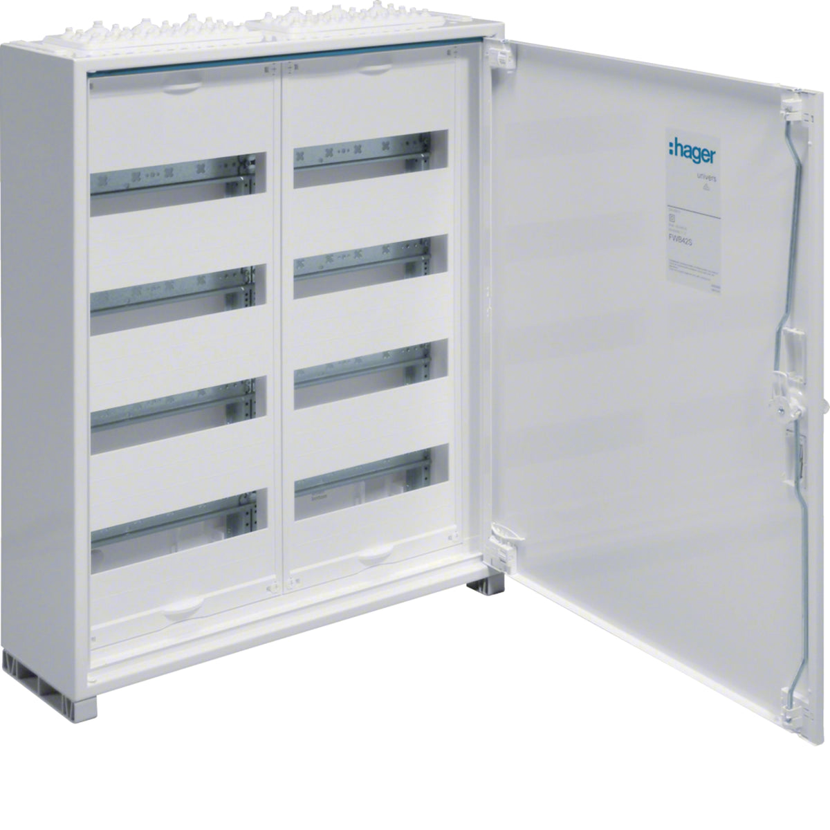 Hager FWB42S Feldverteiler Aufputz, 650x550x161, univers, IP44, SKII, 96PLE, QuickConnect