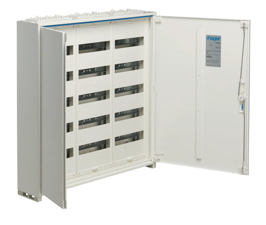 Hager FWB53S Feldverteiler Aufputz, 800x800x151, univers, IP44, SKII, 180PLE, QuickConnect