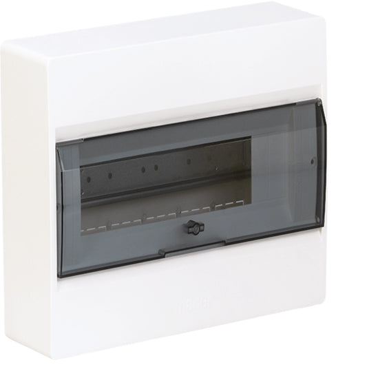 Hager VD112TP cosmos Kleinverteiler Aufputz 1x12 Module, IP40, transparente Tür