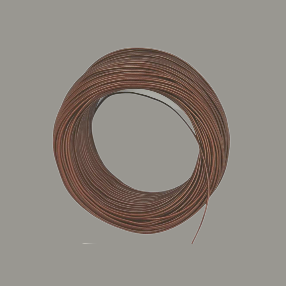 Kabel 1 x 0,5 (H05V-K) 100 Meter / braun