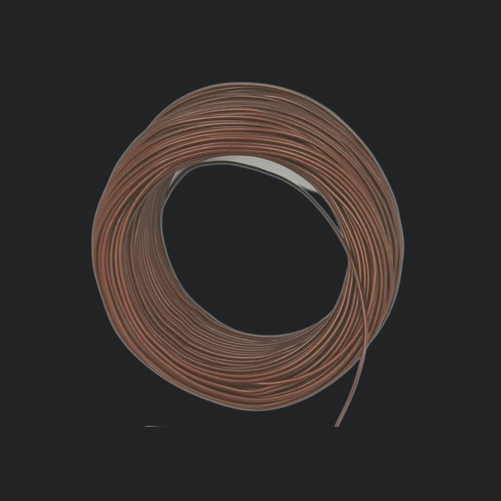 Kabel 1 x 0,5 (H05V-K) 10 Meter / braun