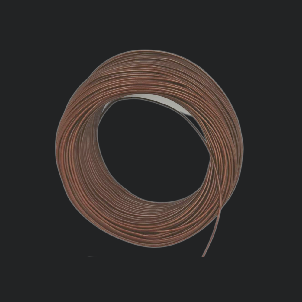 Kabel 1 x 0,5 (H05V-K) 100 Meter / braun