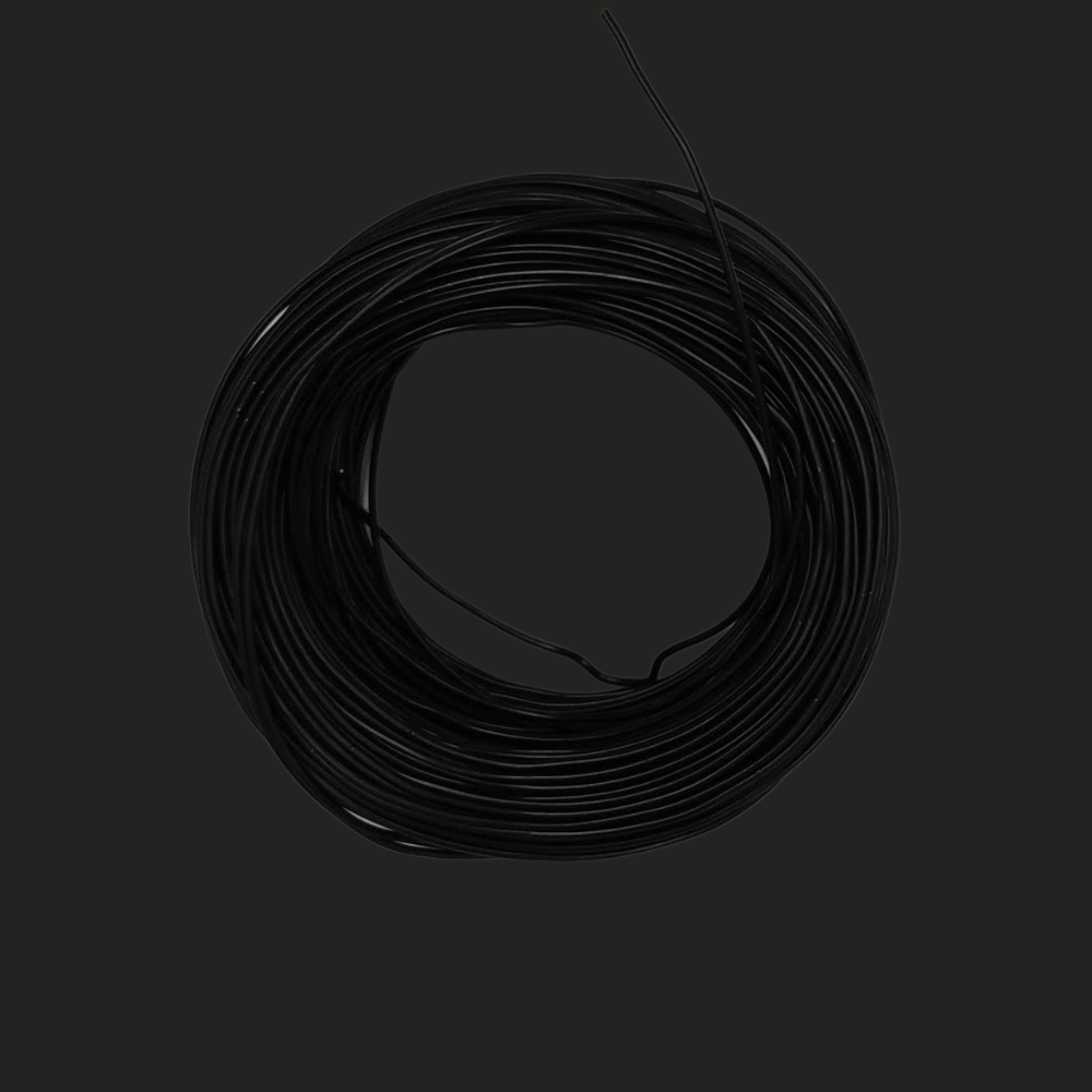 Kabel 1 x 0,5 (H05V-K) 10 Meter / schwarz