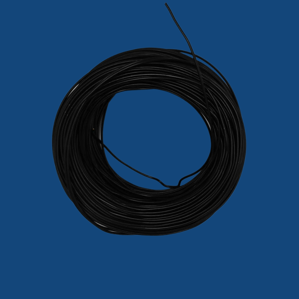 Kabel 1 x 0,5 (H05V-K) 10 Meter / schwarz