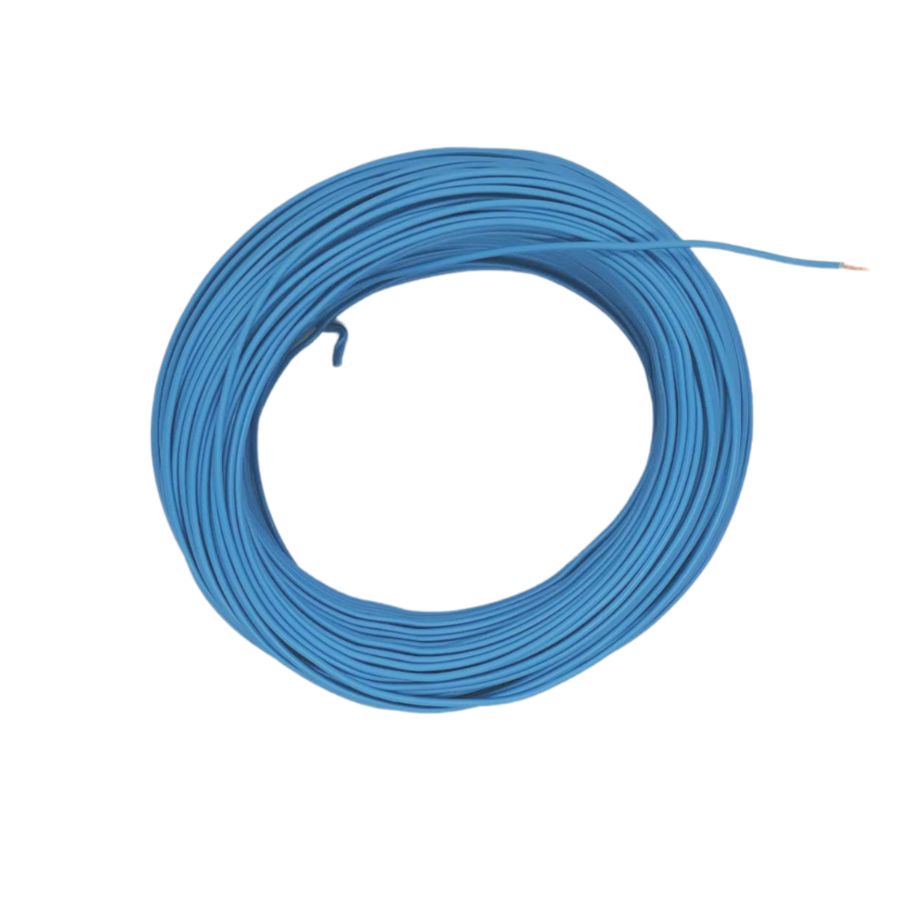 Kabel 1 x 0,5 (H05V-K) 10 Meter / blau