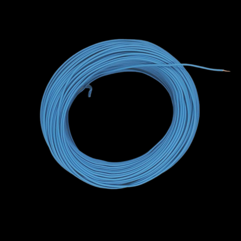 Kabel 1 x 0,5 (H05V-K) 10 Meter / blau