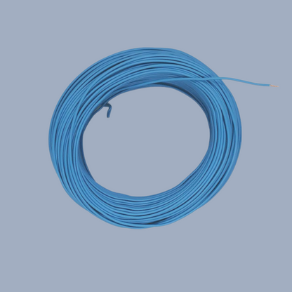 Kabel 1 x 0,5 (H05V-K) 10 Meter / blau