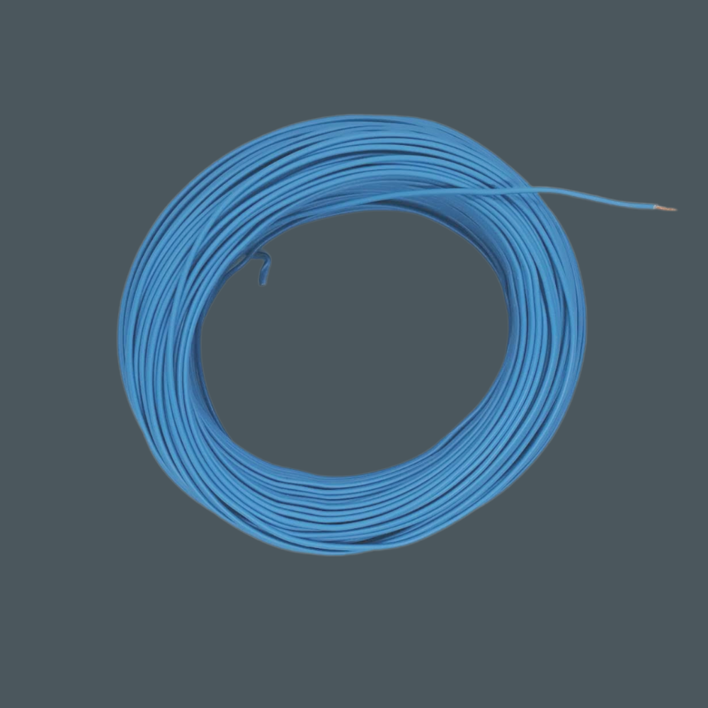 Kabel 1 x 0,5 (H05V-K) 10 Meter / blau