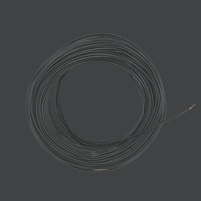 Kabel 1 x 0,75 (H05V-K) 10 Meter / schwarz