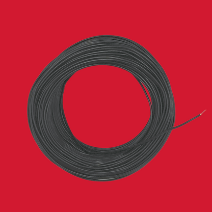 Kabel 1 x 0,75 (H05V-K) 10 Meter / schwarz