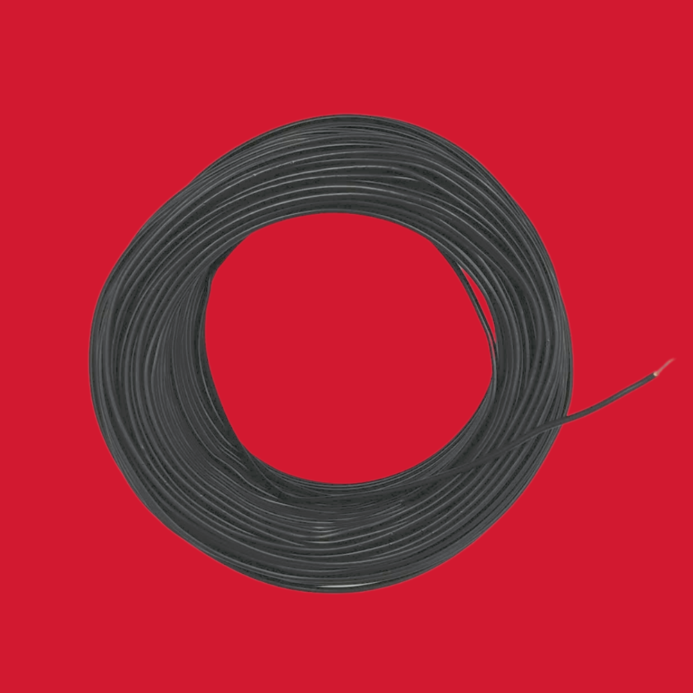 Kabel 1 x 0,75 (H05V-K) 100 Meter / schwarz