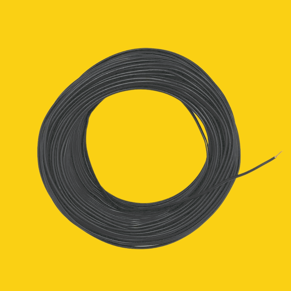 Kabel 1 x 0,75 (H05V-K) 100 Meter / schwarz