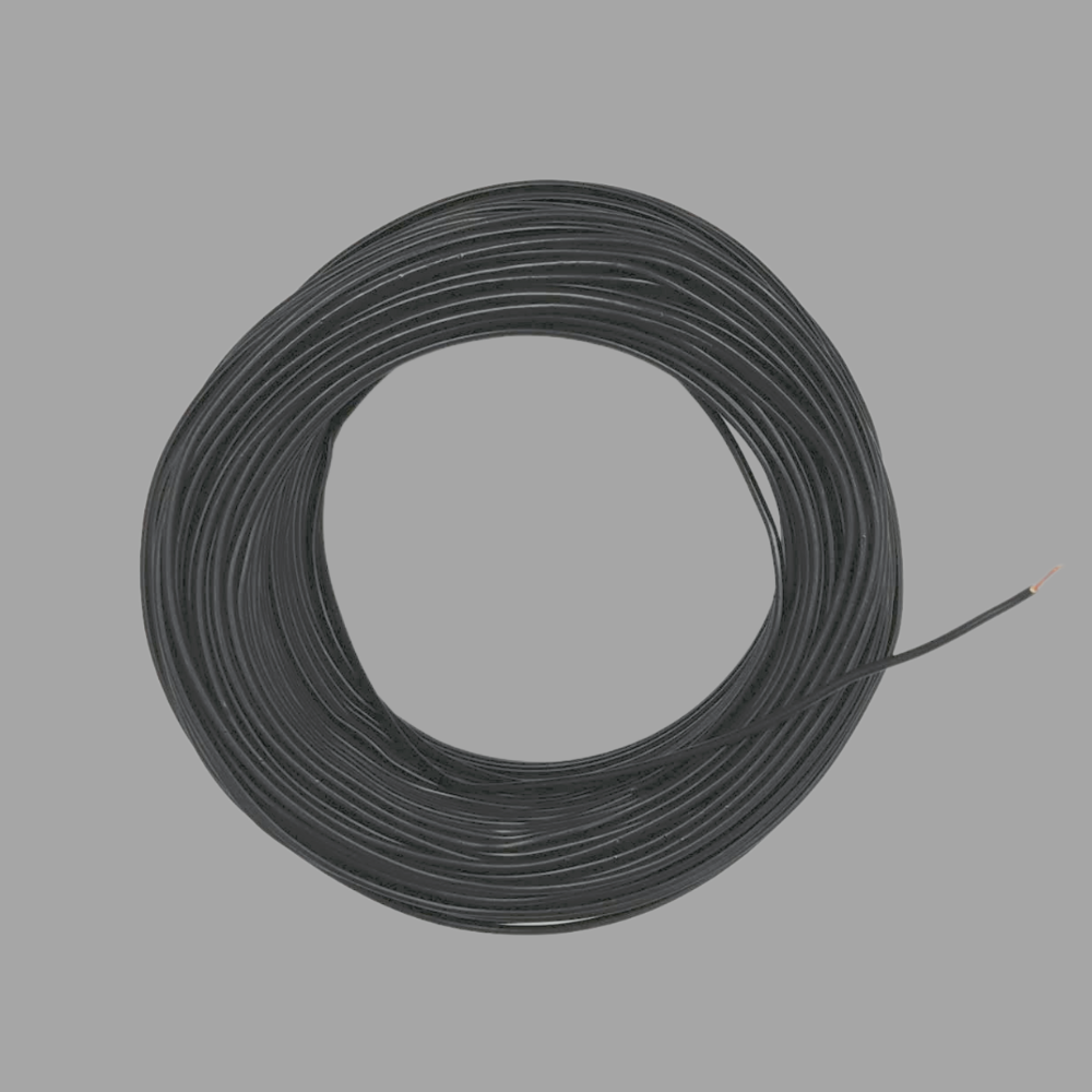 Kabel 1 x 0,75 (H05V-K) 100 Meter / schwarz