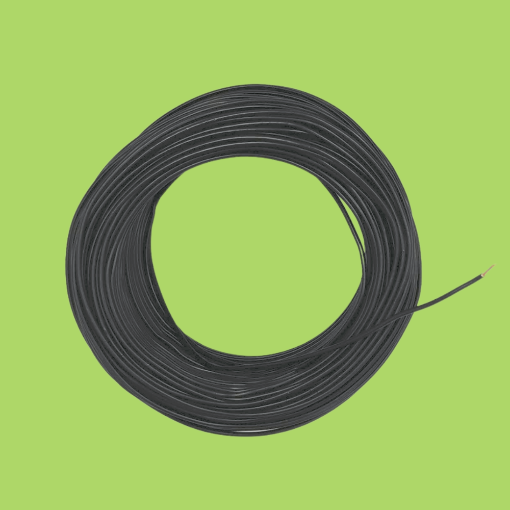 Kabel 1 x 0,75 (H05V-K) 100 Meter / schwarz