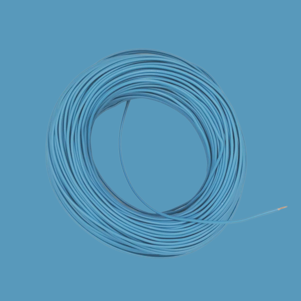 Kabel 1 x 0,75 (H05V-K) 10 Meter / blau