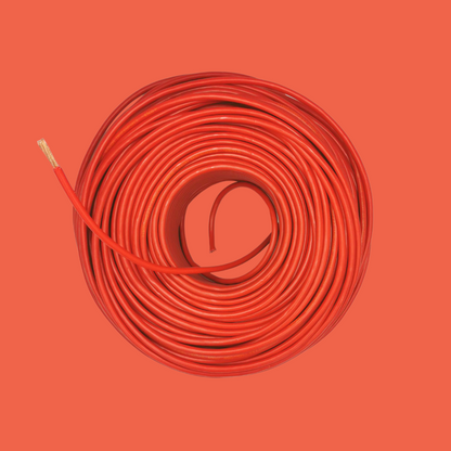 Kabel 1 x 10,0 (H07V-K) 100 Meter / rot